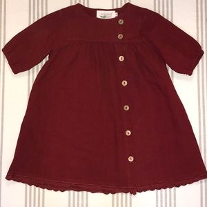 toddler girl button front dress
